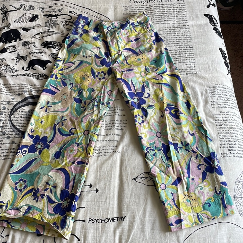 Anthropologie Colette Cropped Wide-Leg Pants